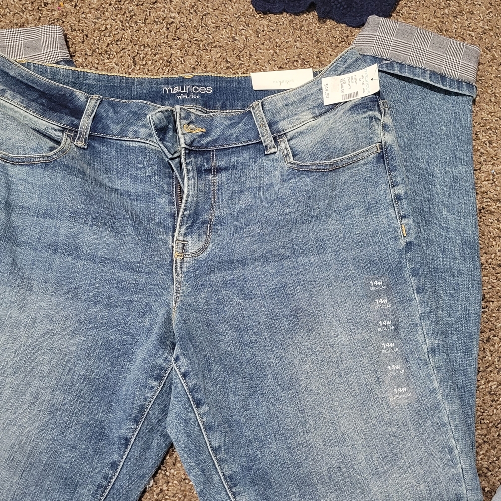 Maurices Light Blue Boyfriend Jeans